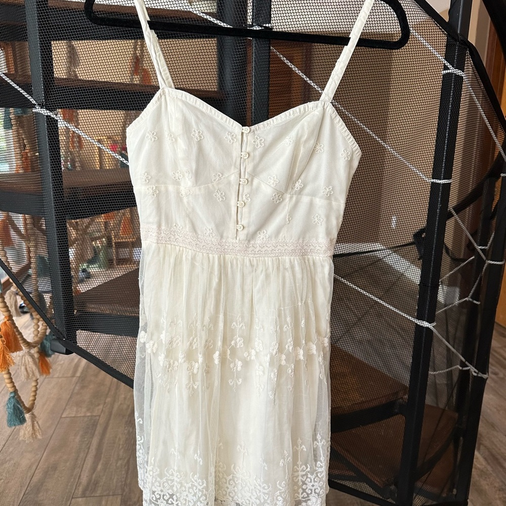 American Eagle Outfitters Cream mini dress